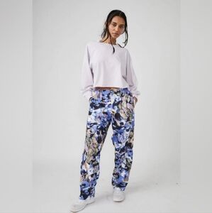 NWT Free People Mesmerize Me Printed Pants, M